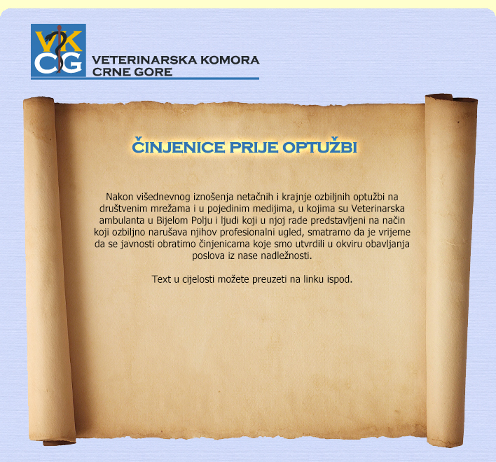 Činjenice prije optužbi